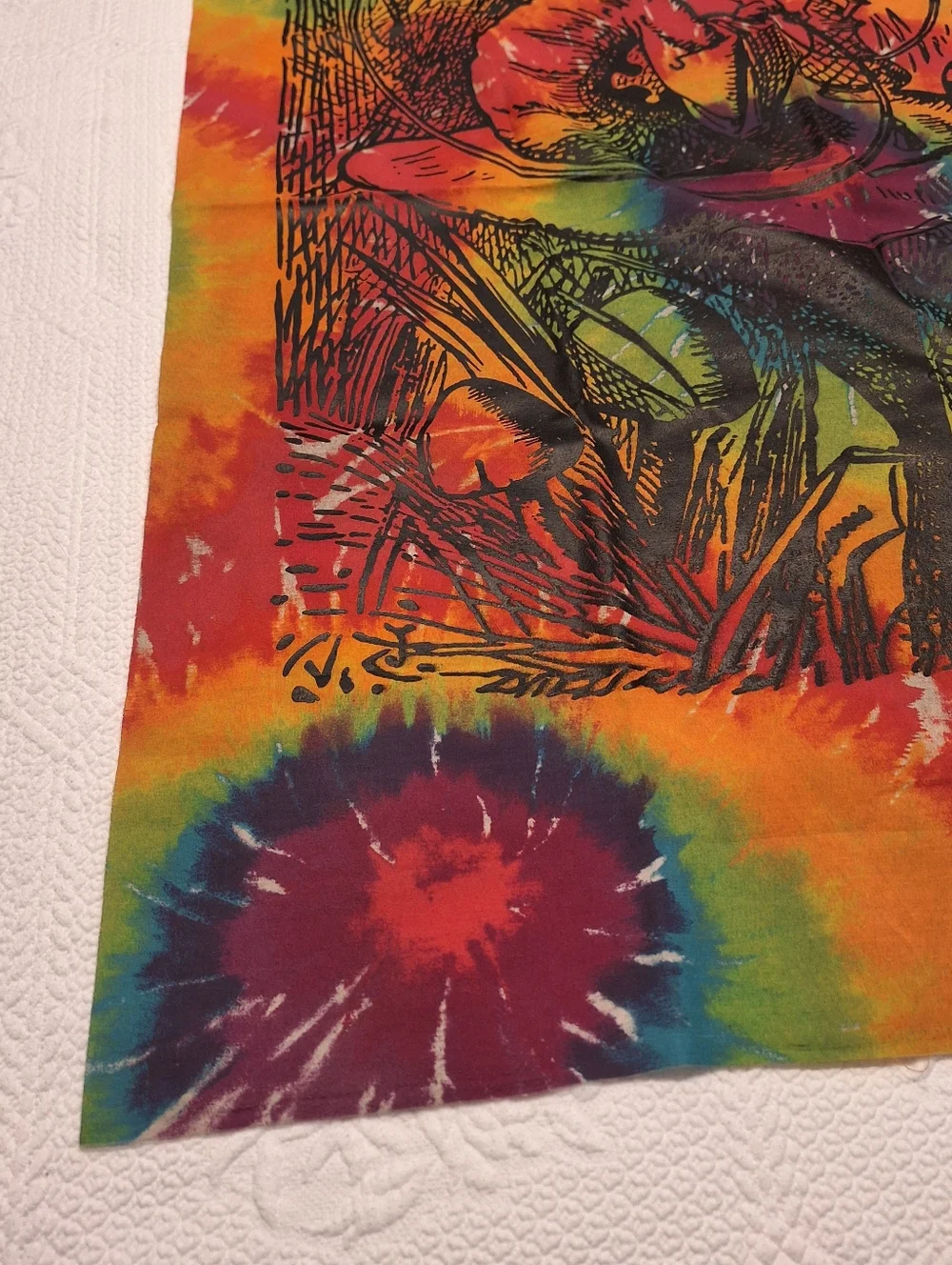 Alice in Wonderland tie-dye tapestry